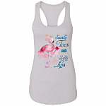 Sandy Toes and Salty Lips Ladies Racerback Tank, White, Ladies Racerback Tank