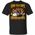 Trucking Gifts - Good Old Boys Have Bad Ass Toys - Truck Driver T-shirt, Black, Unisex T-Shirt