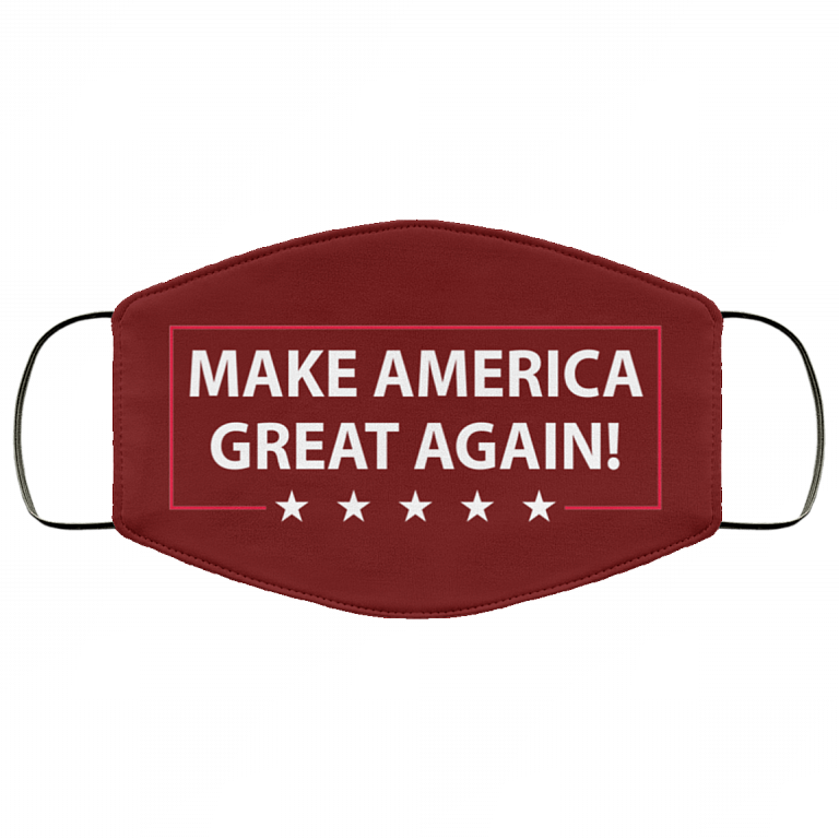 Make America Great Again Cloth Face Mask, Maroon, Cloth Face Mask