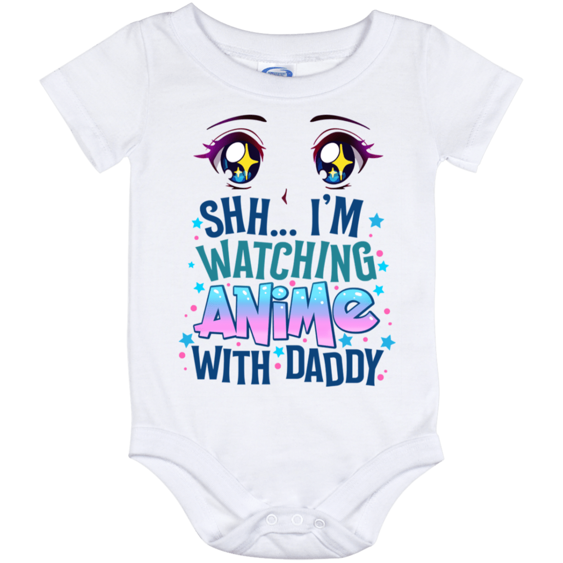 Shh I'm Watching Anime With Daddy Cute Baby Onesie - Baby Infant Bodysuit, White, Baby Onesie - 12 Month Shh I'm Watching Anime With Daddy Cute Baby Onesie - Baby Infant Bodysuit, White, Baby Onesie - 12 Month