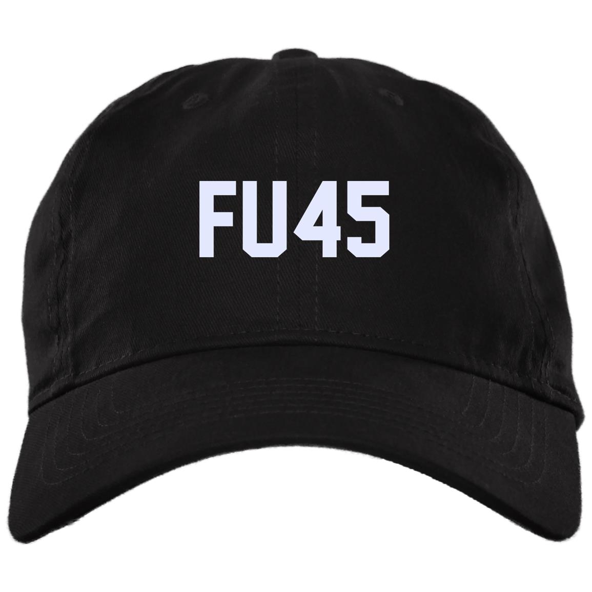 FU45 - Fck You Trump Funny Anti-Trump Twill Cap - High-Profile Snapback Hat - Trucker Hat, Black, Brushed Twill Dad Cap FU45 - Fck You Trump Funny Anti-Trump Twill Cap - High-Profile Snapback Hat - Trucker Hat, Black, Brushed Twill Dad Cap