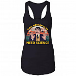 Y'all Mothafckas Need Science Vintage Cotton Tank Top Tee - Ladies Racerback Tank, Black, Ladies Racerback Tank