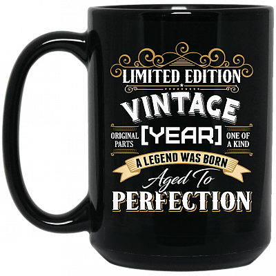 15 oz. Black Mug