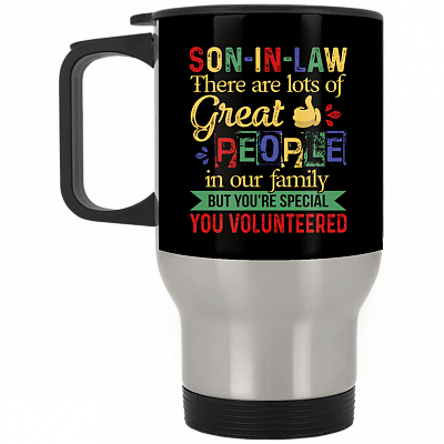 14 oz. Silver Travel Mug