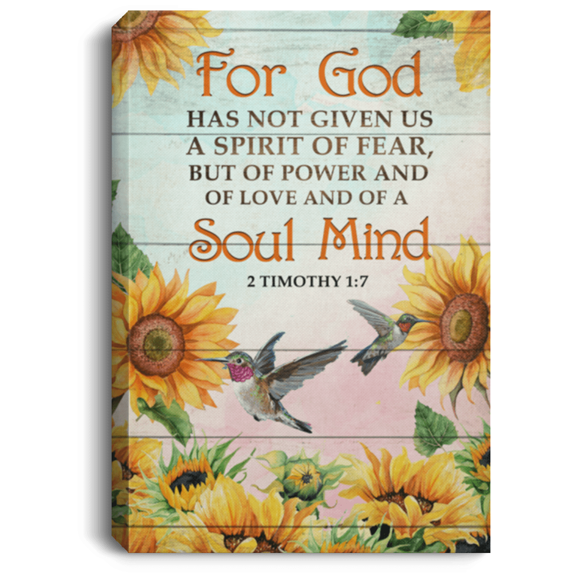 For God Has Not Given Us a Spirit of Fear 2 Timothy 1 7 Framed Canvas - Unframed Poster - Home Decor Wall Art, White, 0.75'' Framed Canvas For God Has Not Given Us a Spirit of Fear 2 Timothy 1 7 Framed Canvas - Unframed Poster - Home Decor Wall Art, White, 0.75'' Framed Canvas