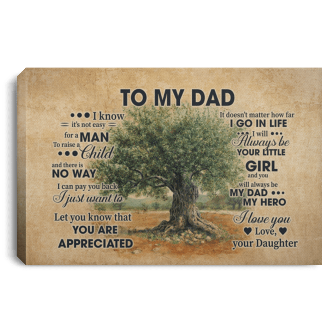 To My Dad I Just Want To Let You Know That You Are Appreciated Framed Canvas Prints - Unframed Poster, White, 0.75'' Framed Canvas To My Dad I Just Want To Let You Know That You Are Appreciated Framed Canvas Prints - Unframed Poster, White, 0.75'' Framed Canvas