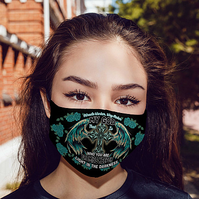 Alternative view of Miracle Worker Way Maker Promise Keeper Christian Gifts Washable Reusable Custom-Printed Cloth Face Mask Cover