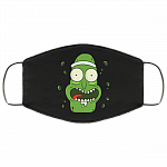 Funny Pickle Rick Washable Reusable Custom – Printed Cloth Face Mask Cover, Black, Cloth Face Mask