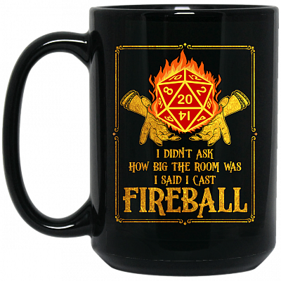 15 oz. Black Mug