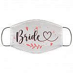 Bride And Groom Wedding Gifts Washable Reusable Custom – Printed Cloth Face Mask Cover, White, Cloth Face Cover