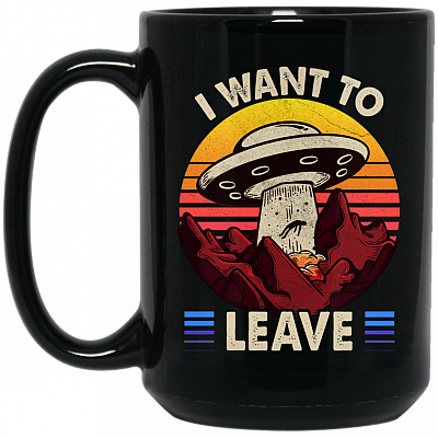 15 oz. Black Mug