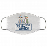 Votes For Women Feminist 100 Years Suffragette Washable Reusable Custom - Printed Cloth Face Mask Cover, White, Cloth Face Cover