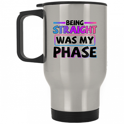 14 oz. Silver Travel Mug