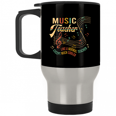 14 oz. Silver Travel Mug