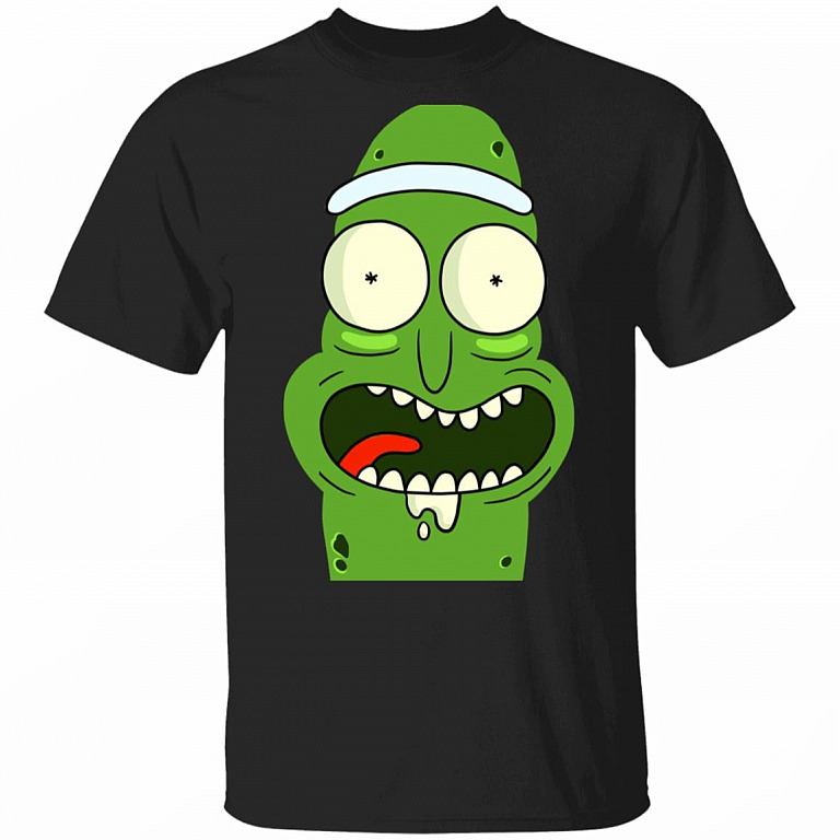 Pickle Rick T-Shirt - Funny Pickle Lover Gift, Black, Unisex T-Shirt