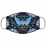 You Taught Me Many Things In Life - I Miss You Mom Washable Reusable Custom - Printed Cloth Face Mask Cover, White, Cloth Face Cover