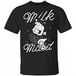 Milk Maid Breastfeeding Funny Mom Mermaid Momlife Motherhood T-Shirt, Black, Unisex T-Shirt