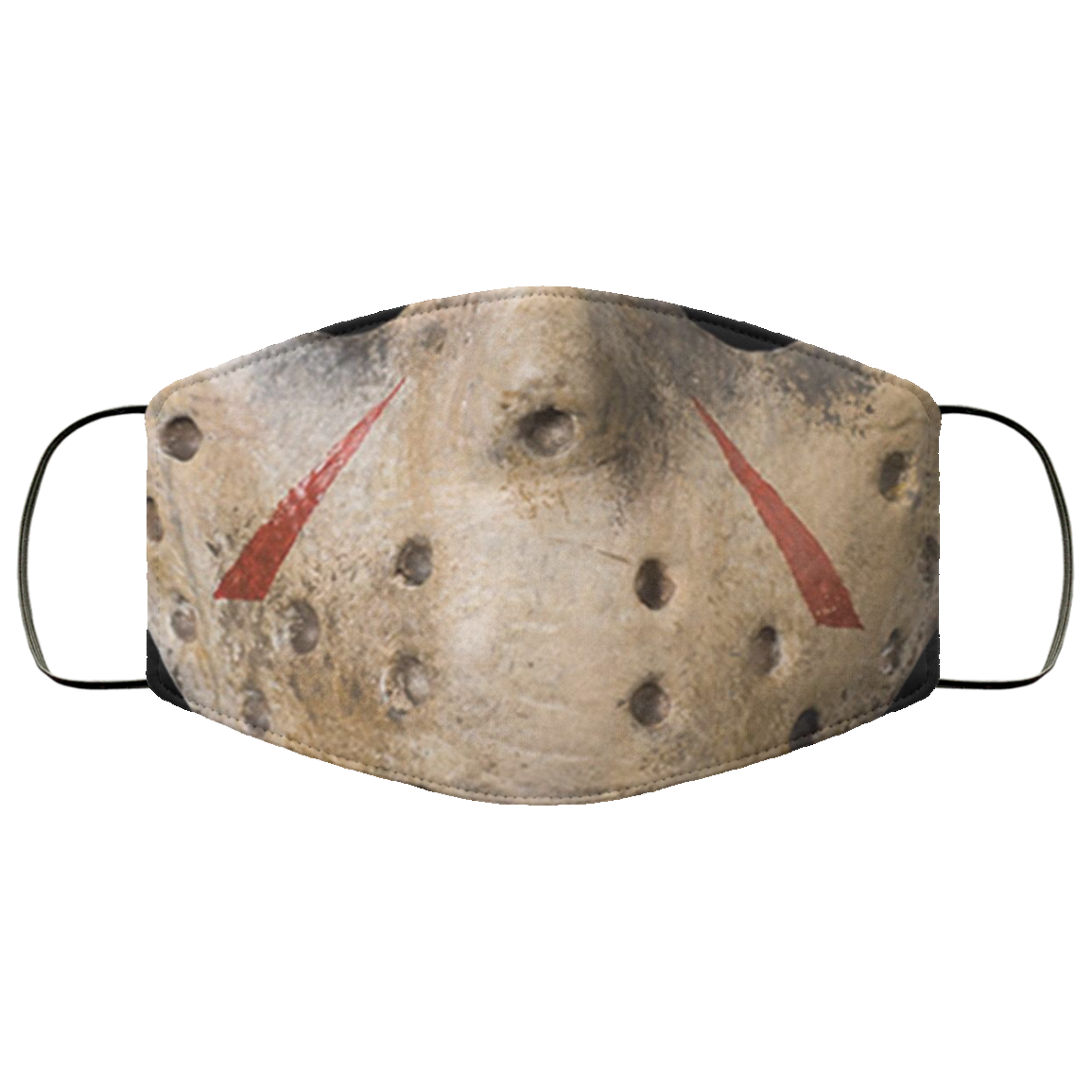 Jason Hockey Face Mask - Halloween Funny Face Mask - Washable Reusable Custom – Printed Cloth Face Mask Cover, White, Cloth Face Mask