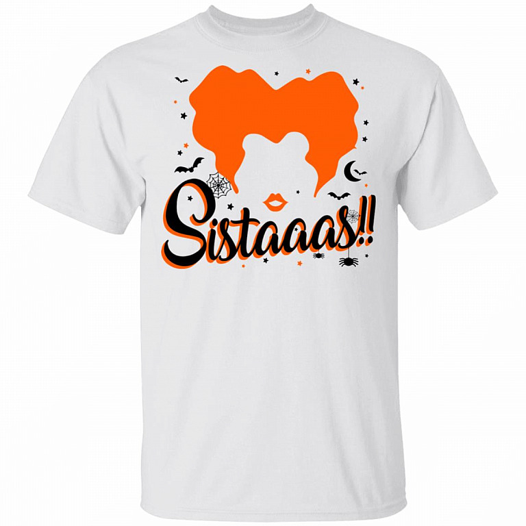 Hocus Pocus Sistaaas T-Shirt, White, Unisex T-Shirt