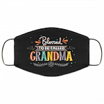 Blessed To Be Called Grandma Washable Reusable Custom - Funny Grandma Printed Cloth Face Mask Cover, Black, Cloth Face Cover