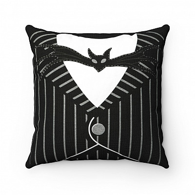Jack Halloween Skellinton Suit Throw Pillow - Decorative Pillow - Indoor Outdoor Cushion