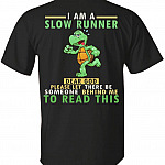 I Am A Slow Runner Dear God Please Let There Be Someone Behind Me To Read This Funny Print On Back T-shirt - V-neck Shirt