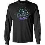If God Is for Us Who Can Be Against Us Love Jesus Gift Hoodie - Sweatshirt, Black, Long Sleeve