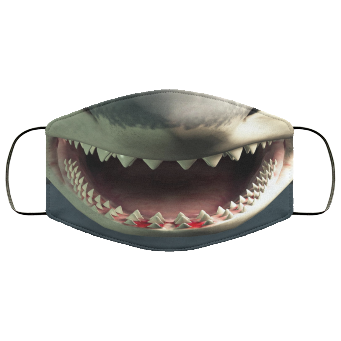 Shark Washable Reusable Custom - Printed Cloth Face Mask Cover, White, Cloth Face Mask Shark Washable Reusable Custom - Printed Cloth Face Mask Cover, White, Cloth Face Mask