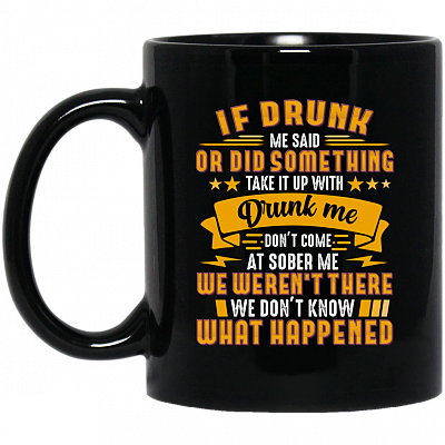 11 oz. Black Mug