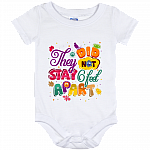 They Did Not Stay 6-Feet Apart Distancing Social Quarantined 2020 Baby Onesie - Baby Infant Bodysuit, White, Baby Onesie - 12 Month
