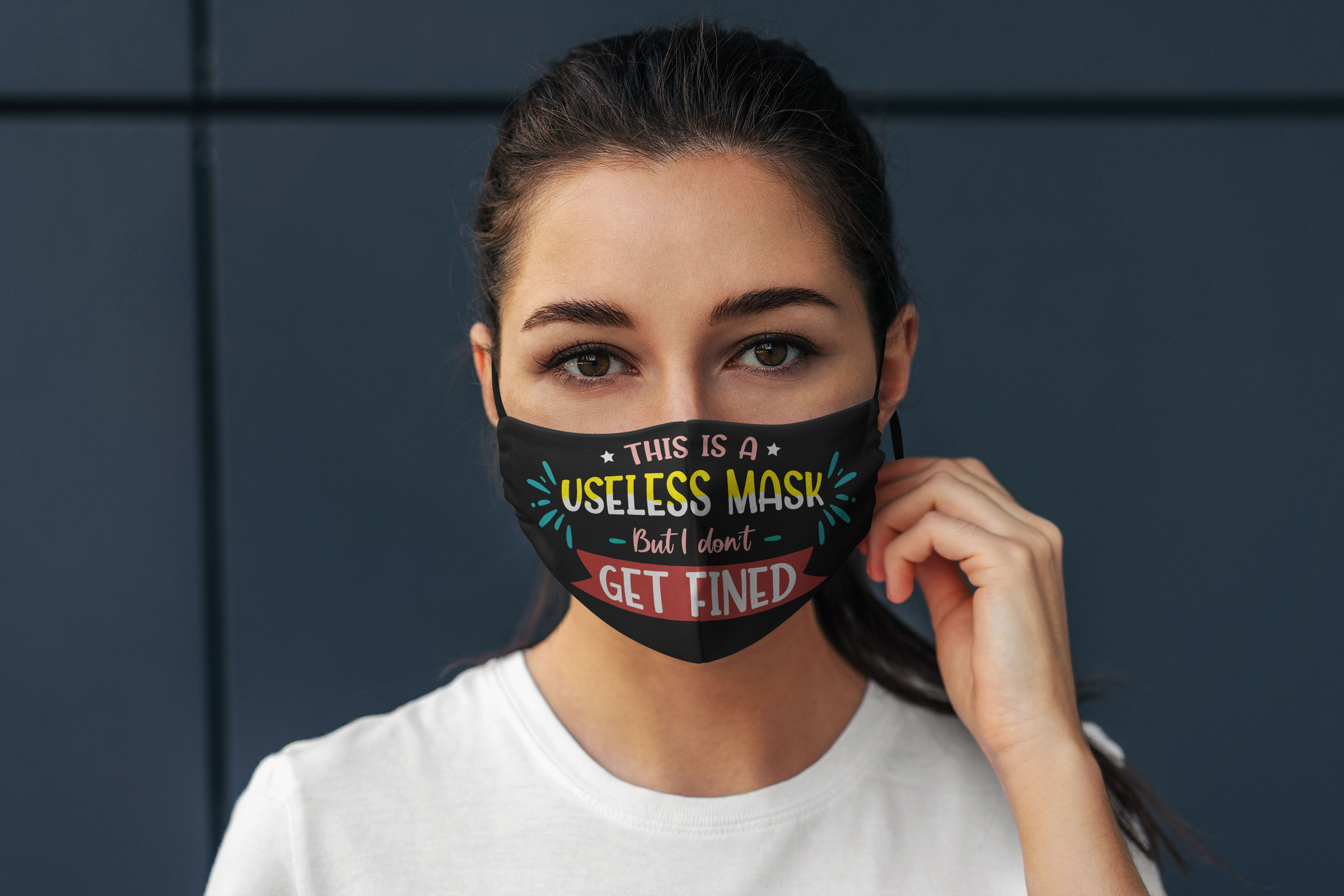 1VT. Useless Mask Get Fined mask mockup