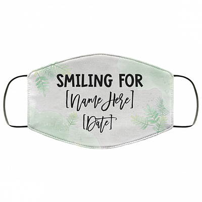 Personalized Couple Mask - Smiling For - Bride And Groom Face Masks, White, Cloth Face Cover