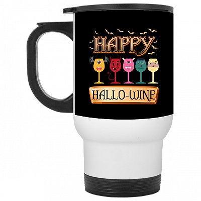 14 oz. White Travel Mug