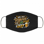 Will Only Remover For Craft Beer Washable Reusable Custom - Printed Cloth Face Mask Cover, Black, Cloth Face Cover