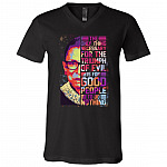 The Only Thing Necessary For The Triumph Of Evil Is For Good People To Do Nothing T-Shirt - Ruth Bader Ginsburg V-Neck, Black, V-Neck T-Shirt