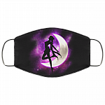 Sailor Moon Usagi Tsukino Japanese Anime Washable Reusable Custom – Printed Cloth Face Mask Cover, Black, Cloth Face Mask