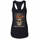 Americanmama Cotton Tank Top Tee - Funny Motherhood Gifts Ladies Racerback Tank, Black, Ladies Racerback Tank