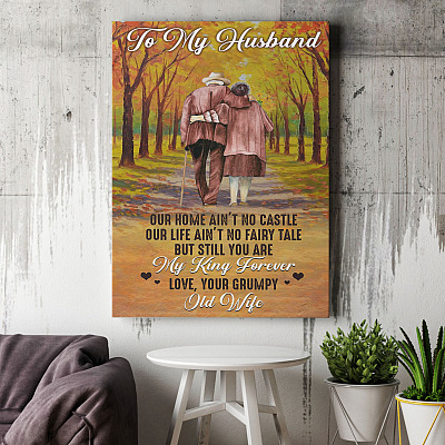 Alternative view of To My Husband Our Home Ain't No Castle Wrapped Framed Canvas Prints - Unframed Poster - Home Decor Wall Art