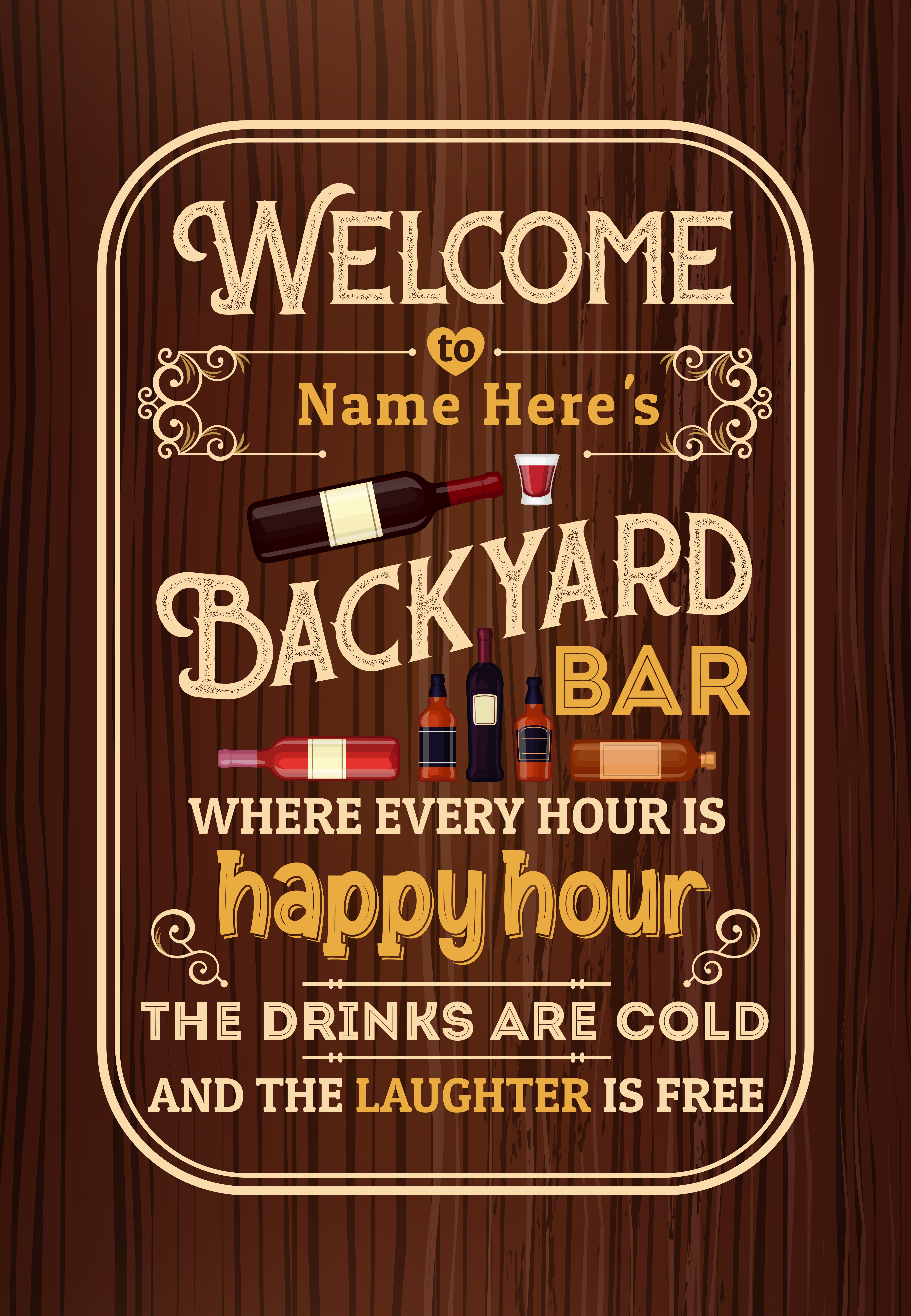 8P. Backyard bar canvas 3