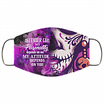 December Girl My Personality Depends on Me Washable Reusable Custom - Printed Cloth Face Mask Cover, White, Cloth Face Cover