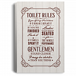 Toilet Rules Ladies Remain Seated Gentlemen Stand Closer Bathroom Decor Gallery Wrapped Framed Canvas Prints, White, 0.75'' Framed Canvas Toilet Rules Ladies Remain Seated Gentlemen Stand Closer Bathroom Decor Gallery Wrapped Framed Canvas Prints, White, 0.75'' Framed Canvas
