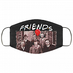 Friends Horror Creepy Halloween Movie Lovers Washable Reusable Custom – Printed Cloth Face Mask Cover, White, Cloth Face Cover