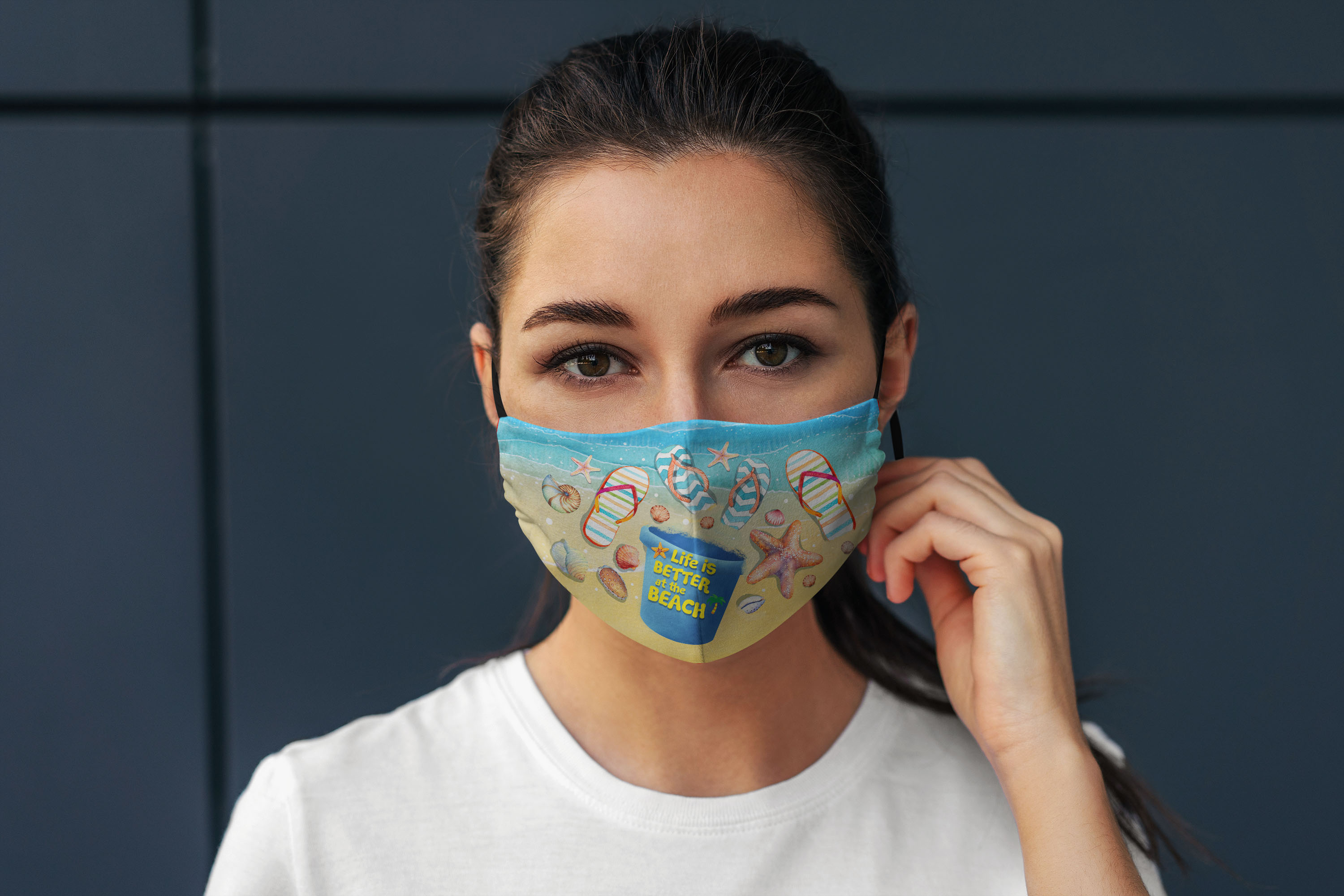 1VT. Life Is Better At Beach mask mockup