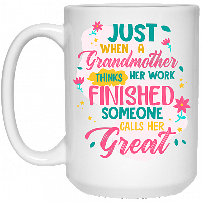 15 oz. White Mug