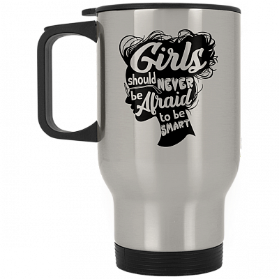 14 oz. Silver Travel Mug
