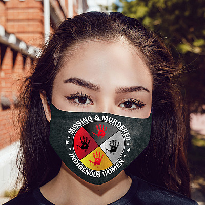 Alternative view of MMIW Missing Murdered Indigenous Women - Mmiw Face Mask - Washable Reusable Cloth Face Mask Cover