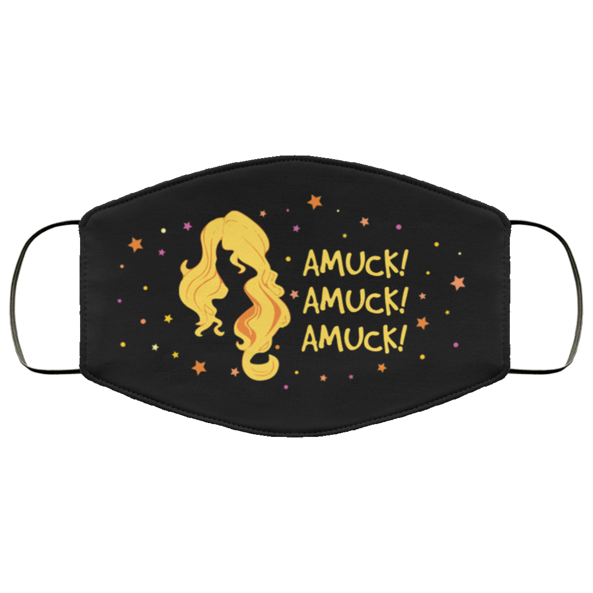 Amuck Amuck Amuck Sarah Hocus Pocus Funny Washable Reusable Custom Printed Cloth Face Mask Cover, Black, Cloth Face Cover