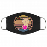 Dungeon Meowster It's Fine I'm Fine Everything Fine D&D Washable Reusable Custom - Printed Cloth Face Mask Cover, White, Cloth Face Cover