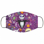 Jack Skellington Mask - Nightmare Before Christmas Washable Reusable Custom – Printed Cloth Face Mask Cover, White, Cloth Face Cover Jack Skellington Mask - Nightmare Before Christmas Washable Reusable Custom – Printed Cloth Face Mask Cover, White, Cloth Face Cover