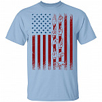 Fuck Trump American Sign Language T-Shirt - Patriotic ASL Gifts Shirt, Light Blue, Unisex T-Shirt